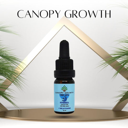 Huile CBD SOMMEIL Canopy Growth 15% + Mélatonine - sans boîte